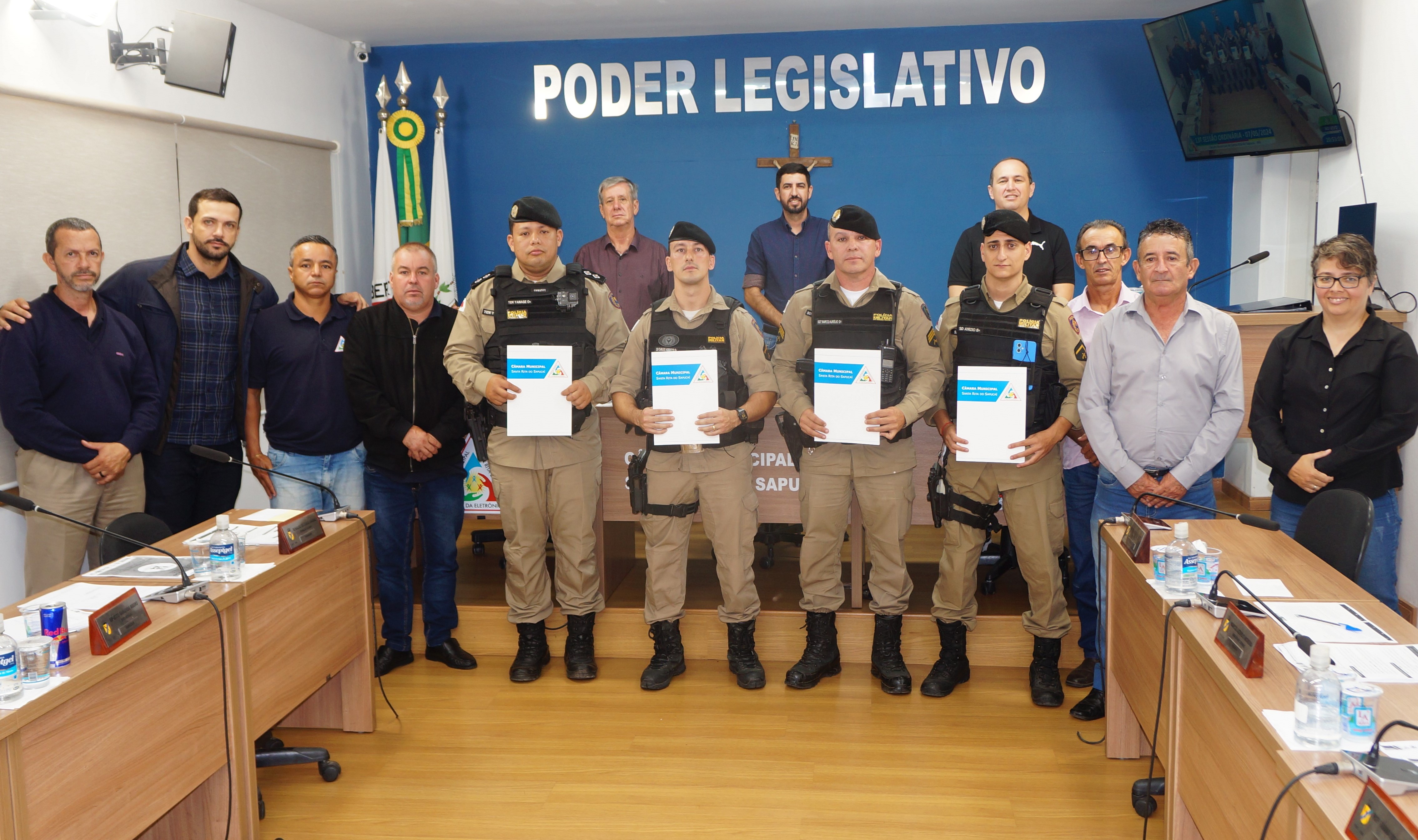 Câmara Municipal reconhece Polícia Militar e ‘Mané’ Mendonça